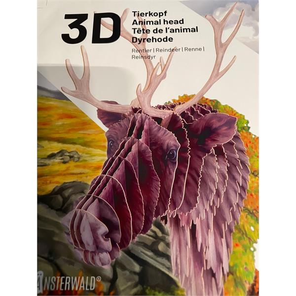 GE8609  8609 Reinsdyrhode, byggesett av kartong Gespänsterwald