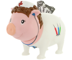 L9004  9004 Sparegris, Sykepleier, BIGGYS Lilalu