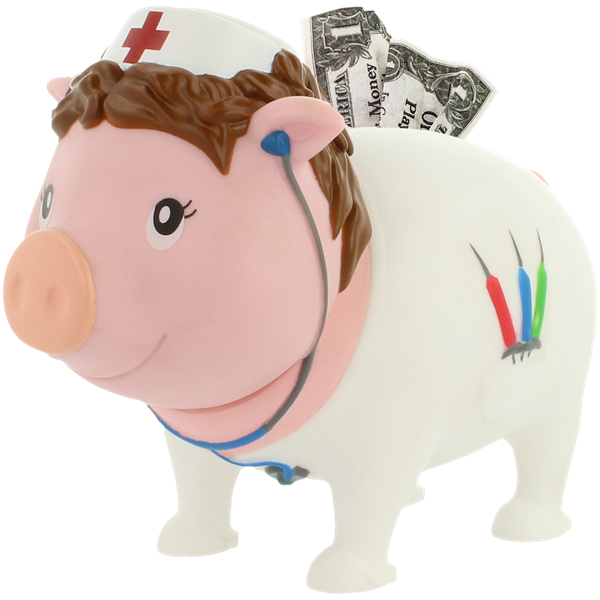 L9004  9004 Sparegris, Sykepleier, BIGGYS Lilalu