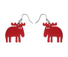 FF233051 MOZ 233051 Øredobber, Moz Classic, rød 