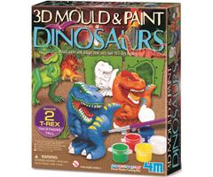 8504777 4M 00-04777 Aktivitetspakke, 3D Dinosaurs 4M Mould &amp; paint