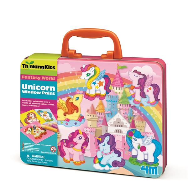 8504735 4M 00-04735 Aktivitetspakke, Unicorn Window Paints 4M