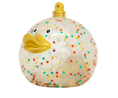 L2442  2442 Badeand, Juletrekule, glitter Lilalu