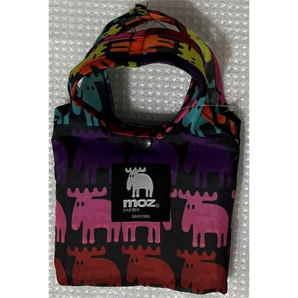 FF268000  268000 Handlenett Multi, svart bakgrunn, rPet Polyester, Sammenleggbar, Moz