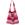 FF256011  256011 Handlenett røde striper, rPet Polyester, Sammenleggbar, Moz