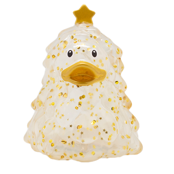 L2374  2374 Badeand, Juletre, glitrende gull Lilalu