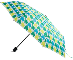 FF861460  861460 Paraply Classic, lime/turkis/gr&#248;nn Moz