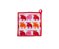 FF866151  866151 Grytlapp Classic, r&#246;d/orange/rosa Moz