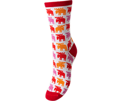 FF867851 MOZ 867851 Str&#248;mper Classic r&#248;d/rosa/orange 36-40 Moz