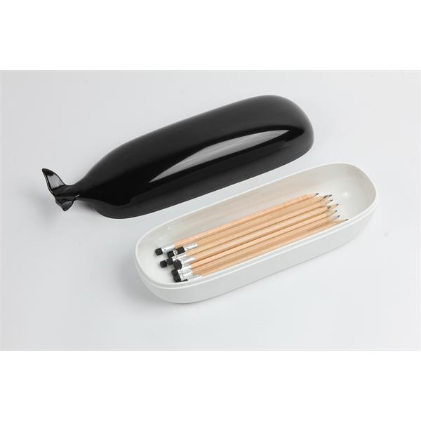 QL10328-BK-WH  QL1893 Beholder m/lokk, WILLY WHALE 100% resirkulert plast, Qualy
