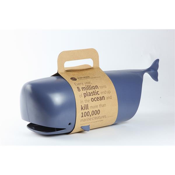 QL10312-BU   Plastposeholder, MOBY WHALE 100% resirkulert plast, Qualy