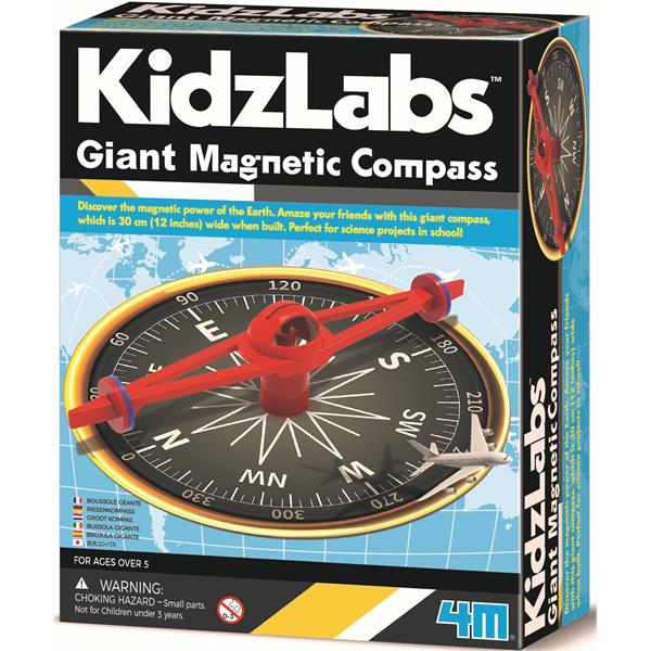 8503438 4M 00-03438 Aktivitetspakke, Giant Magnetic Compass Ø30cm, Kidz Labs 4M