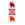 FF866451  866451 Glassunderlag Luse 6-p röd/ora/rosa Moz