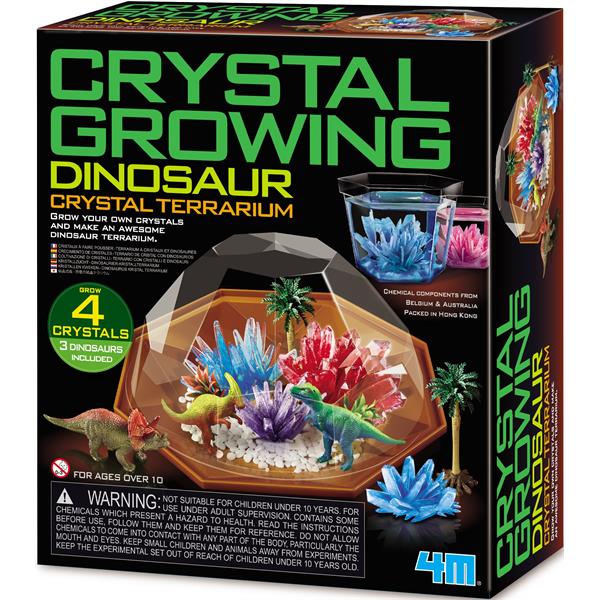 8503926  00-03926 Aktivitetspakke, Crystal Growing Dino Dinosaur Crystal Terrarium, 4M