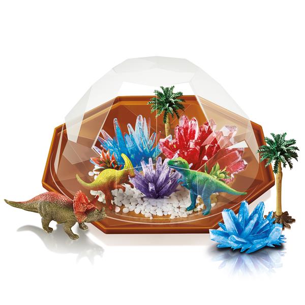 8503926 4M 00-03926 Aktivitetspakke, Crystal Growing Dino Dinosaur Crystal Terrarium, 4M