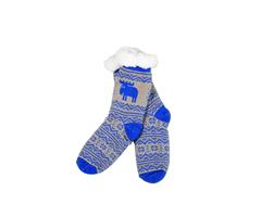 FF868327 MOZ 868327 Luse Cozy socks bl&#229;/gr&#229; One size Moz