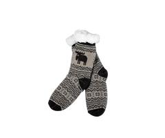 FF868328 MOZ 868328 Luse Cozy socks svart/gr&#229; One size Moz